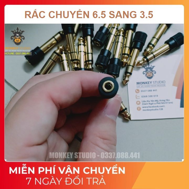 Jack chuyển 6.5 sang 3.5 ⚡ HÀNG CAO CẤP ⚡ Mạ Vàng Chuyển Đối Tín Hiệu Âm Thanh Chất Lượng Cực Cao