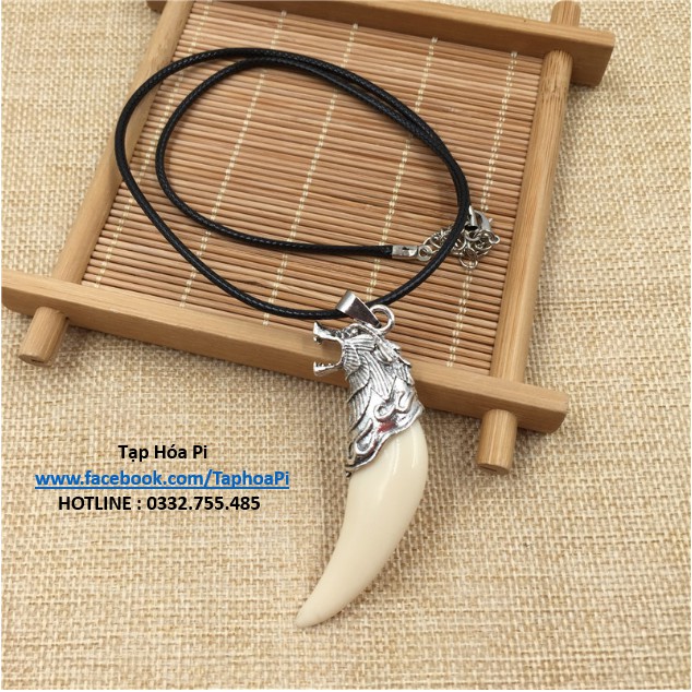 Vòng cổ nam hình nanh sói SALE 29k