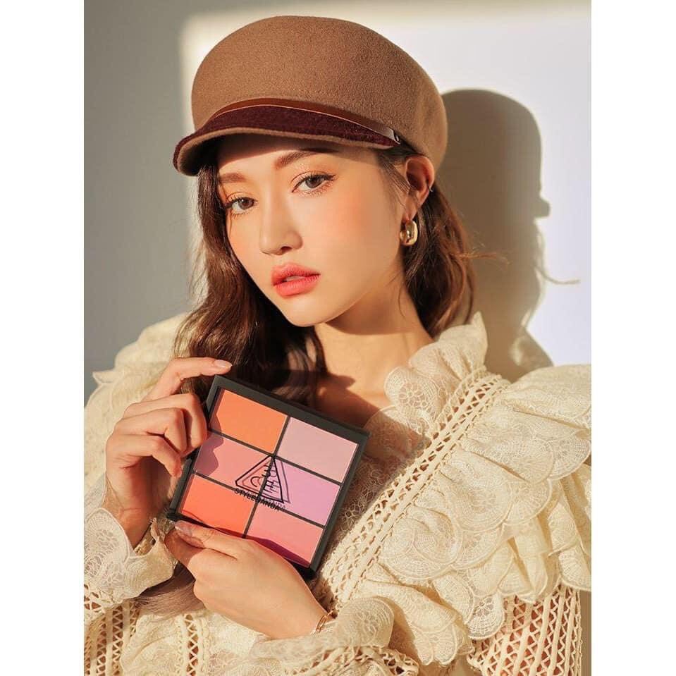 {XẢ KHO SỈ} Bảng 6 Màu Phấn Má Hồng 3CE PRO MULTI BLUSH COLOR PALETTE 25.8g