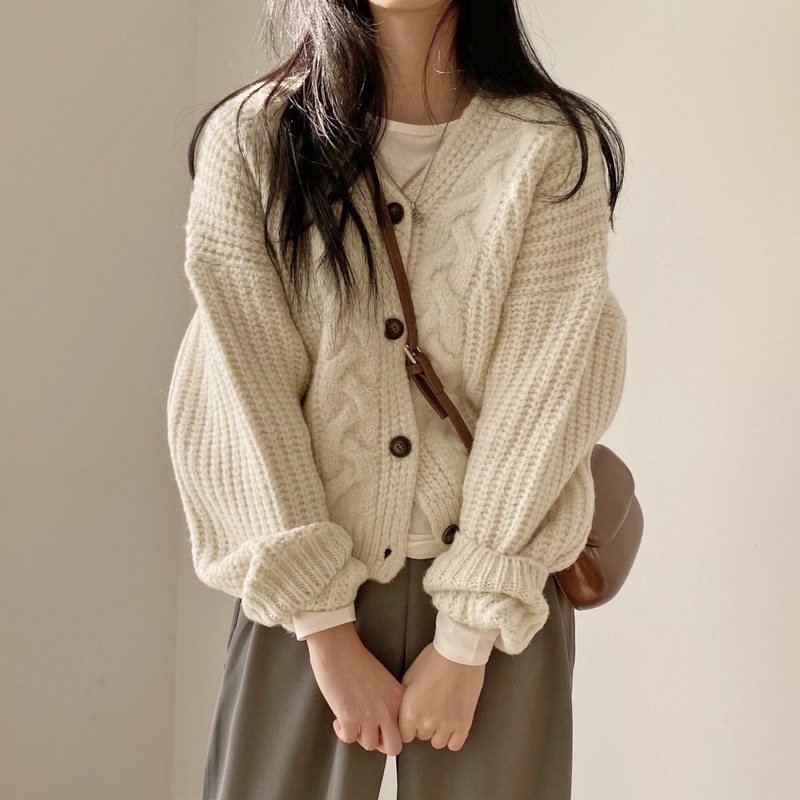 Áo cardigan dày