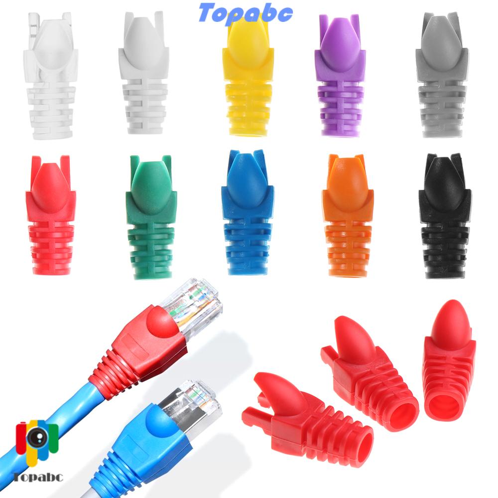 Bộ 20 Phụ Kiện Bảo Vệ Dây Cáp Mạng CAT5e Nhiều Màu Chất Lượng Cao|Nắp Đậy Bảo Vệ Đầu Dây Cáp Mạng RJ45 6mm&6.5mm Nhiều Màu Sắc