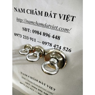 Nam châm cứu hộ D42mm nam châm trắng hút siêu mạnh, nam châm đính tài liệu, nam châm đính bảng từ siêu chắc chắn