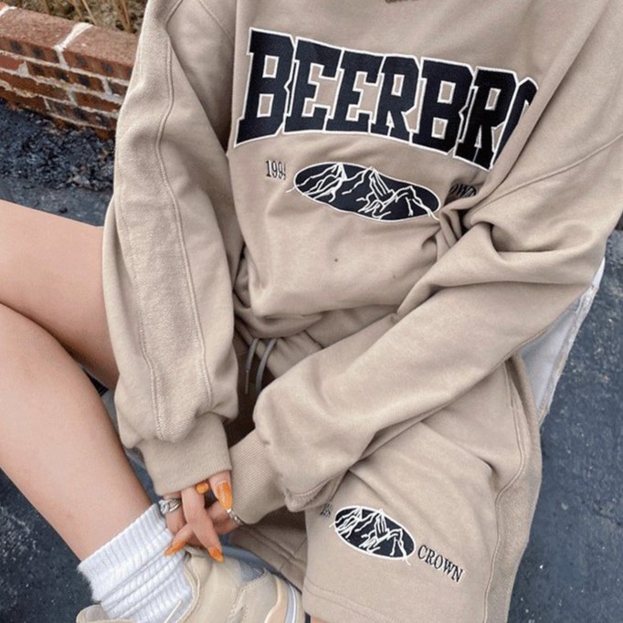 Set Nỉ Nâu Beerbro - Set Bộ Nỉ - Titto Closet | BigBuy360 - bigbuy360.vn