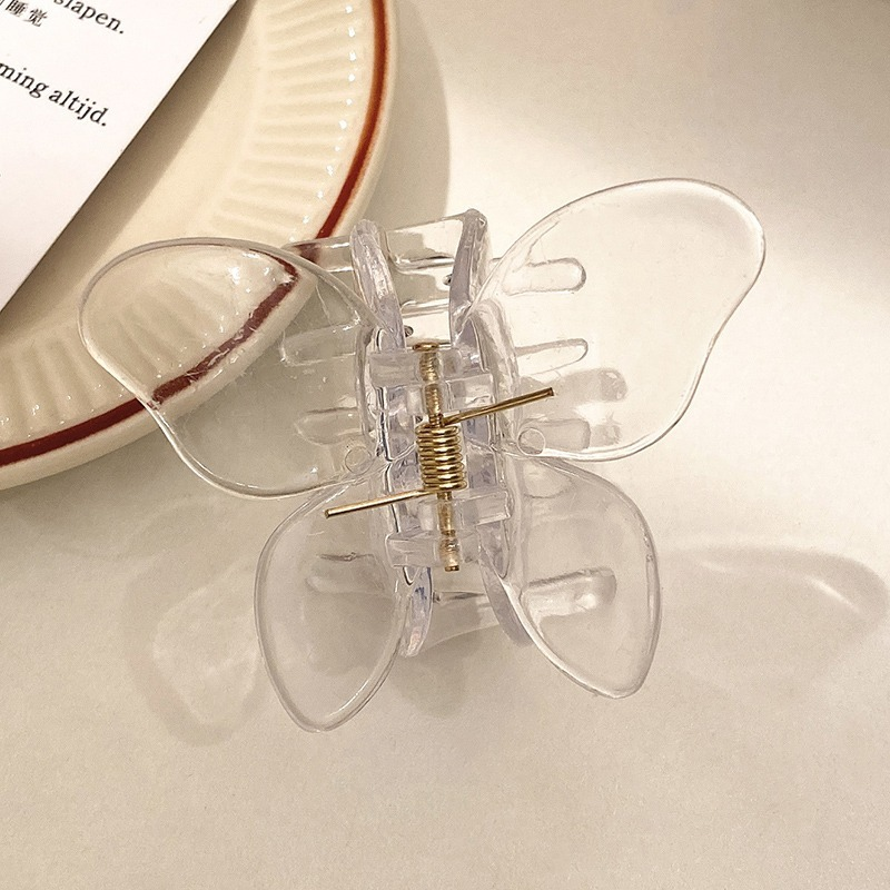 Kẹp tóc nhựa acrylic thiết kế hình cánh bướm
