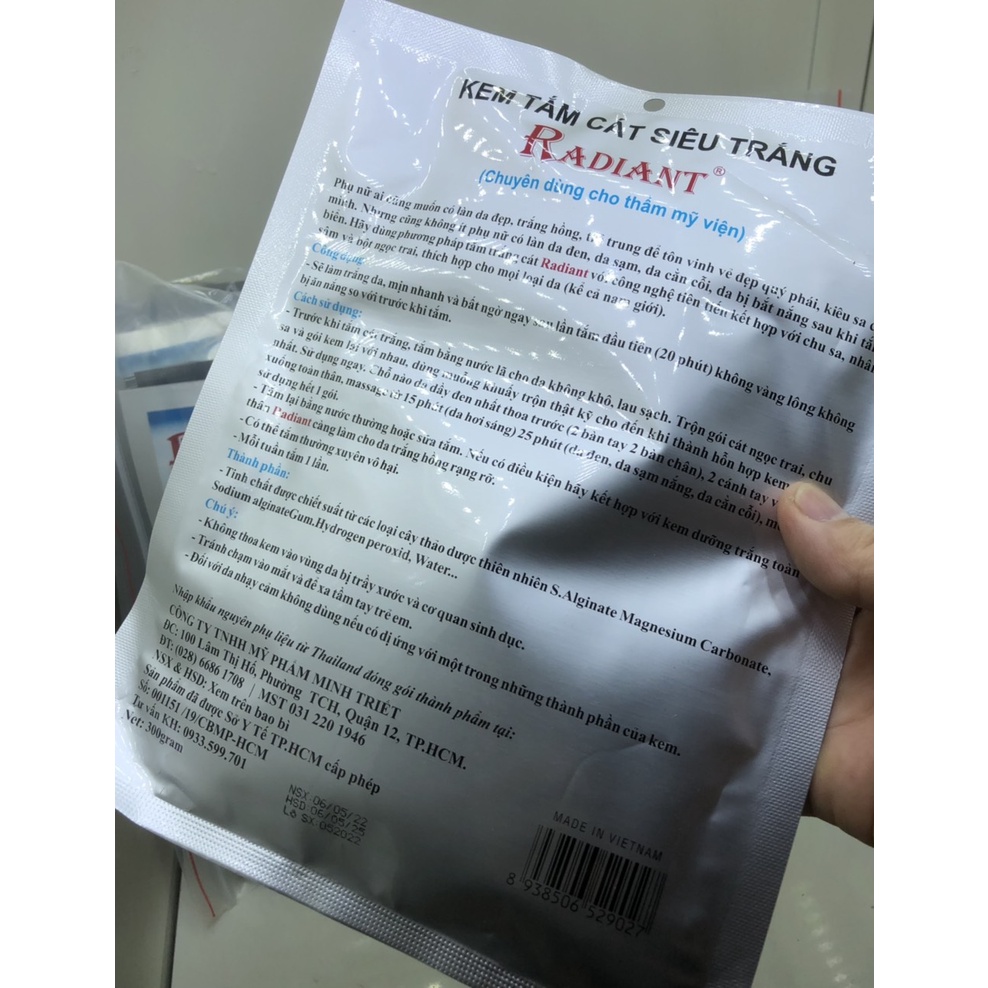 Kem tắm cát Ngọc trai Chusa