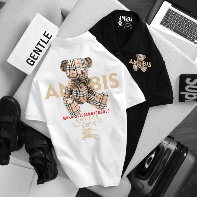 Áo thun Polo Hình Gấu ANUBIS - Vải Cao Cấp Bigsize