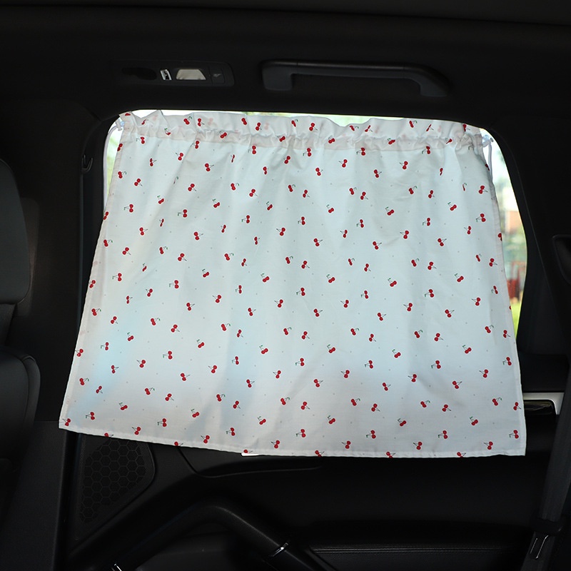 Rèm che nắng cửa sổ xe hơi bằng cotton cách nhiệt có giác hút gắn lắp tiện lợi