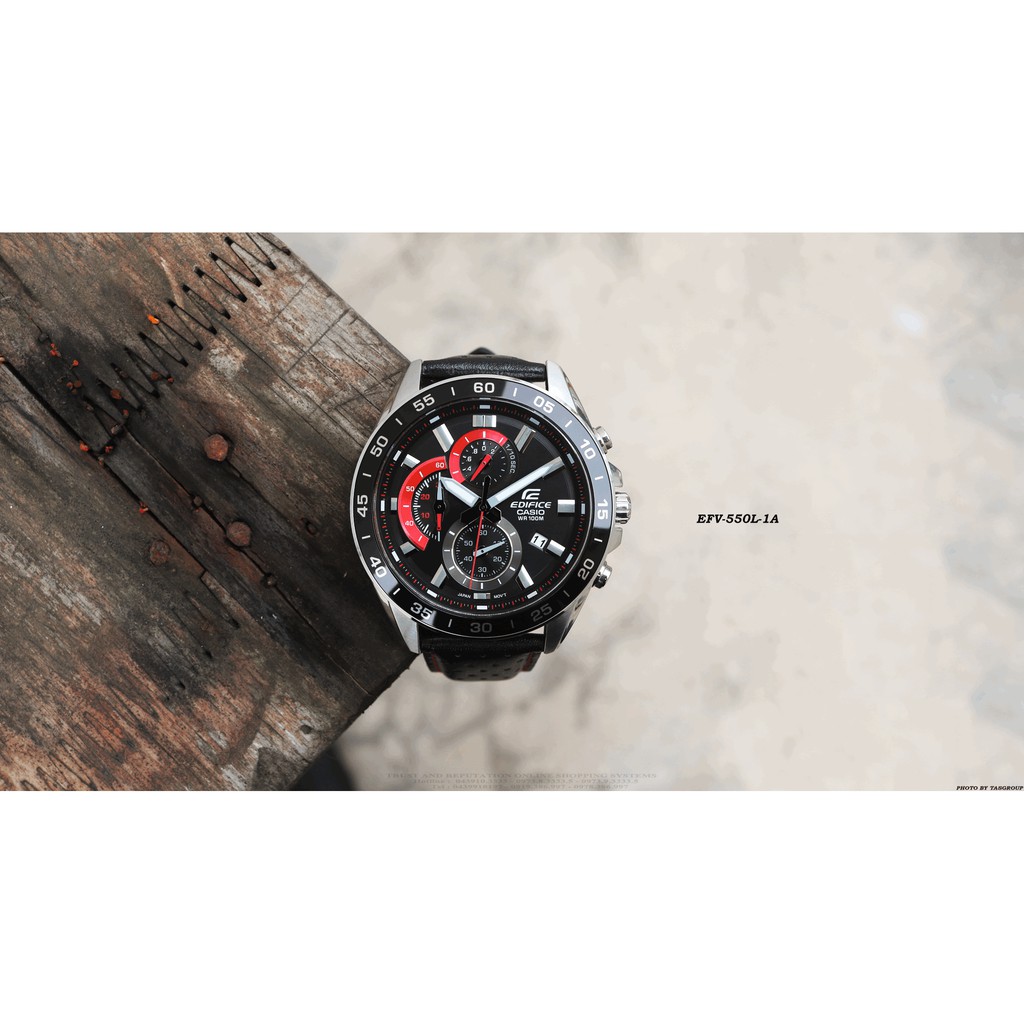 Đồng hồ nam Casio Edifice chính hãng Anh Khuê EFV-550L-1AVUDF