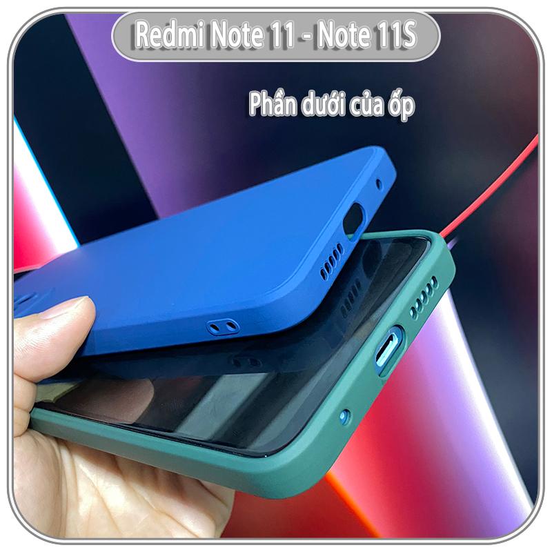 Ốp lưng cho Xiaomi Redmi Note 11 - Note 11S 4G, nhựa TPU dẻo màu lót nhung che camera
