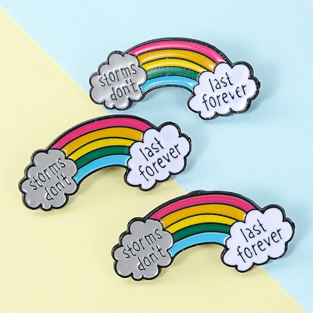 Ghim Cài Áo Tráng Men Hình Đám Mây Nhiều Màu Sắc Cho Y Tá / Bác Sĩ