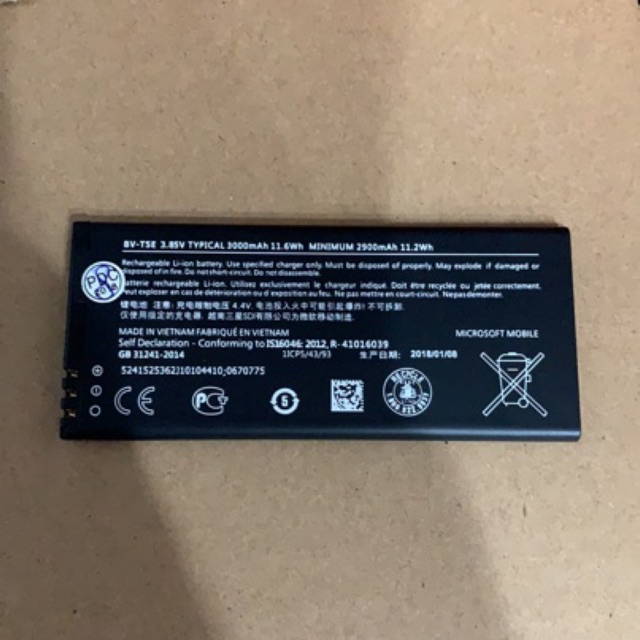 Pin Microsoft Lumia 950 (BV-T5E) Dung Lượng 3000mAh cao