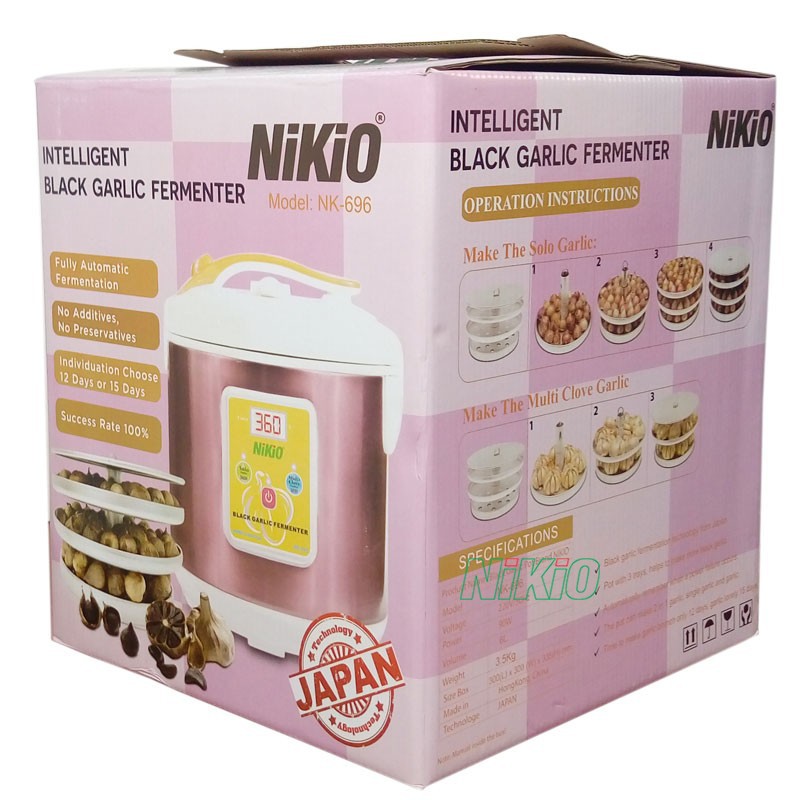 Máy làm tỏi đen Nhật Bản Nikio NK-696 - 6 lít - Đỏ Tím [Mới 2018]