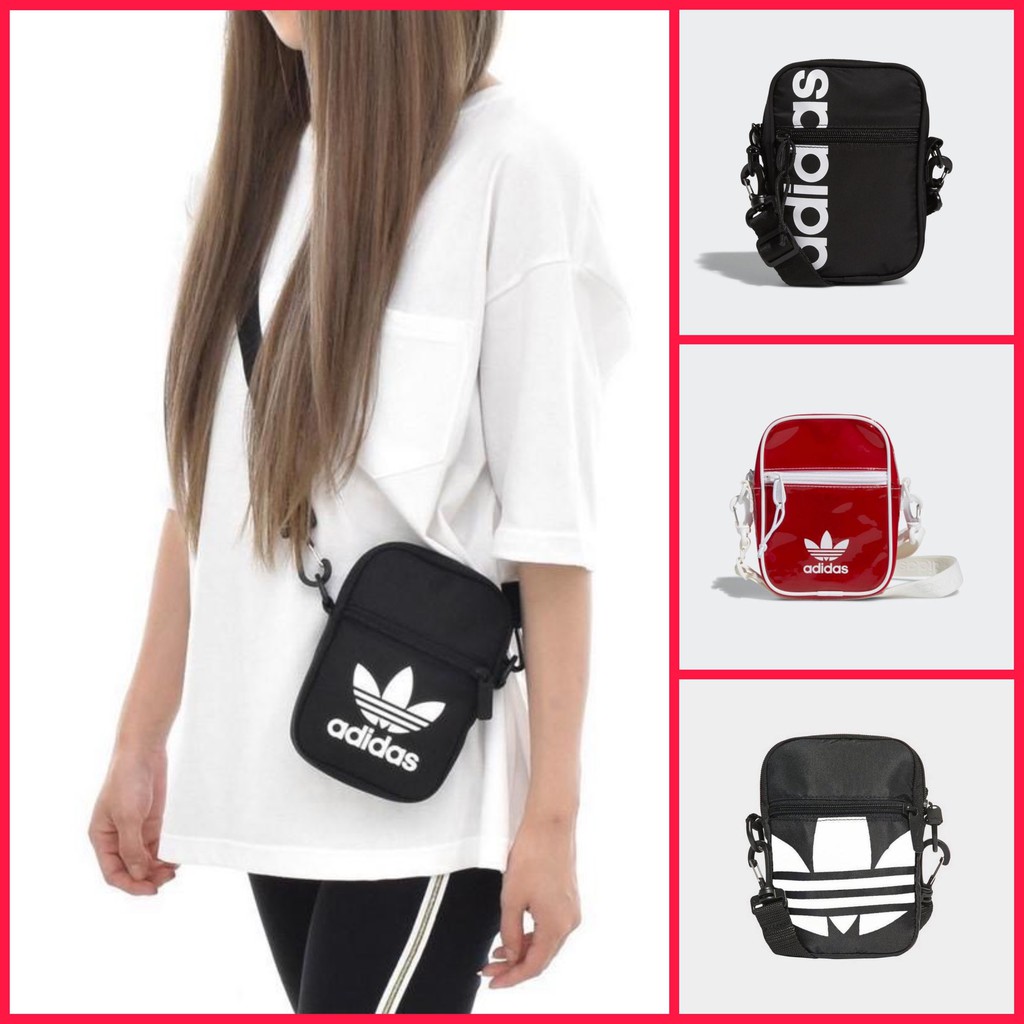 ⚡️XUẤT DƯ - SIÊU RẺ⚡️Túi đeo chéo mini Adidas Festival màu đen XUẤT DƯ FULL TEM TAG CODE