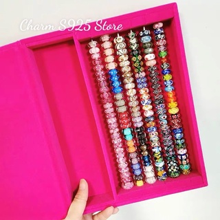 Combo bộ hộp đựng trang sức charm pan trollbeads + cây xỏ charm cao cấp