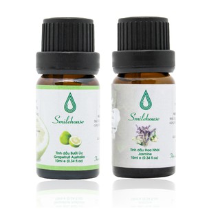 [Combo Sexy] Tinh dầu Bưởi Smilehouse 10ml và Tinh dầu Hoa lài Smilehouse 10ml – thơm phòng, khử mùi hôi, tốt