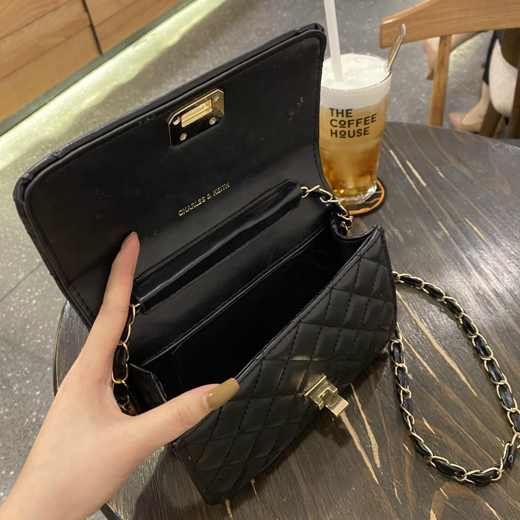 [Hottrend 2021] Túi Trần Trám Khóa Gập Size 22 💖 QUEEN BAG 💖 Túi xách nữ đeo chéo style Hàn Quốc chất liệu cao cấp