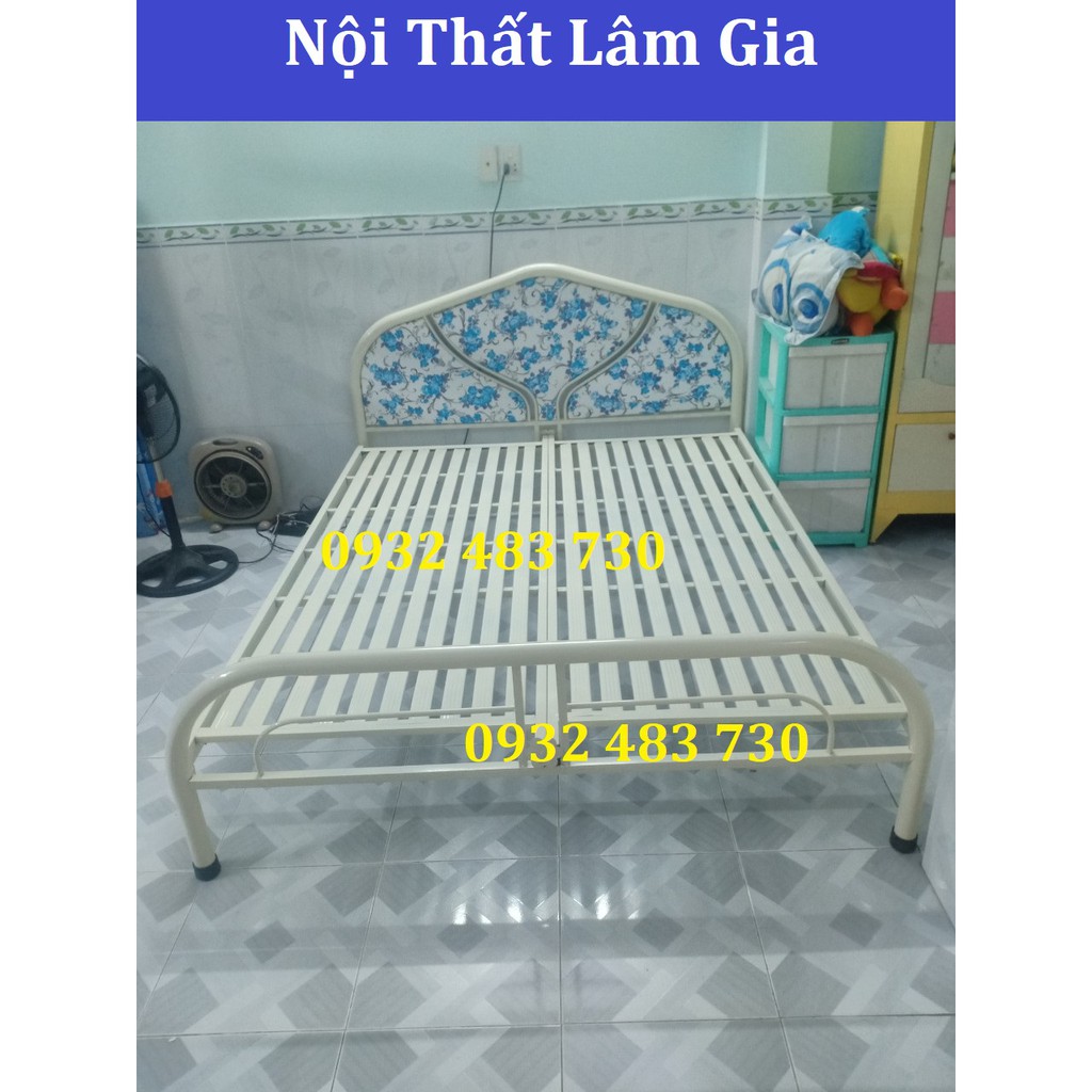 Giường sắt duy phương 1m4x2m .freeship hcm