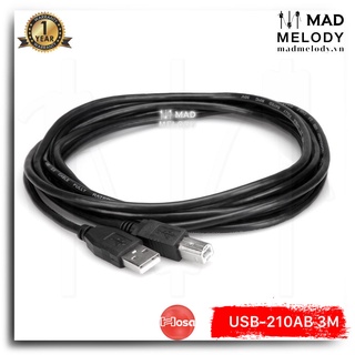 Hosa High Speed USB Cable USB-210AB (3m) (Type A - Type B) [Dây cáp máy in soundcard controller USB 2.0, Brand New]