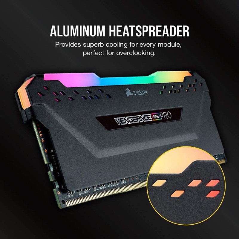 Ram PC DDR4 Corsair Vengeance RGB Pro 32Gb (2x16Gb) - 3200Mhz (CMW32GX4M2E3200C16) | BigBuy360 - bigbuy360.vn