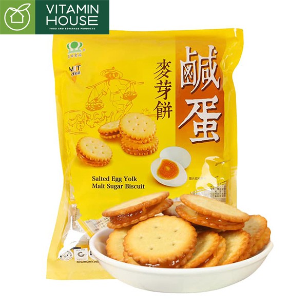 Bánh quy trứng muối Đài Loan MIT 180g date mới
