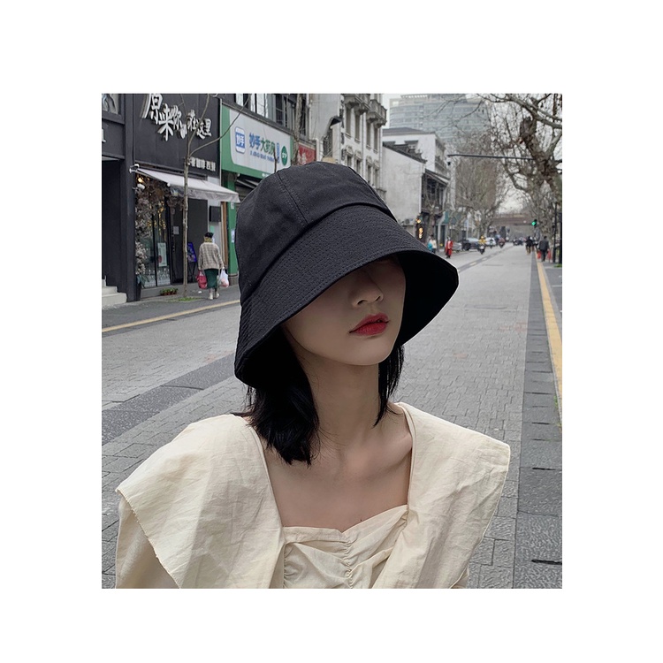 Mũ BUCKET nữ tròn vành MIA trơn nhiều màu phong cách Ulzzang MIAM01