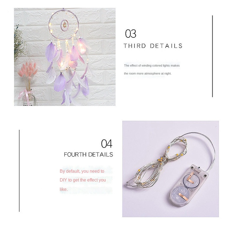 Chuông Gió Vòng Bắt Giấc Mơ Tròn Dễ Thương Cho Nữ