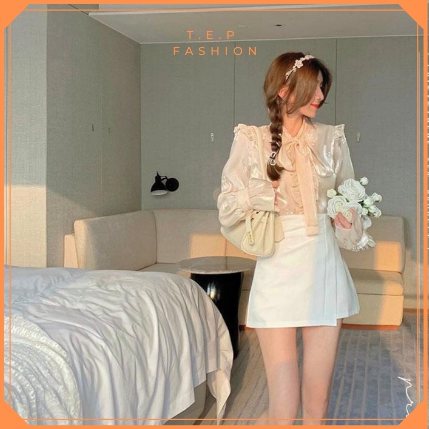 Chân Váy Nữ Ngắn Kiểu Nhún Vạt Chéo TEP FASHION CVN0861 | BigBuy360 - bigbuy360.vn