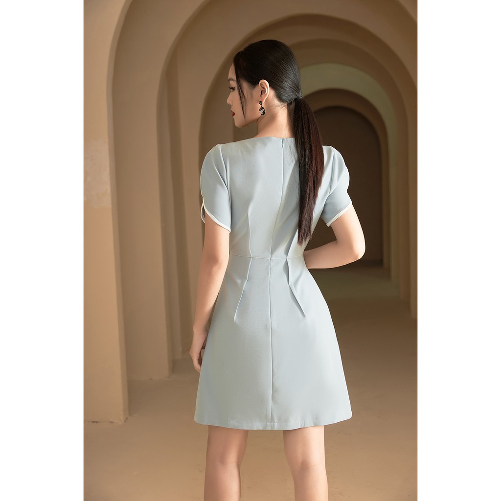 Đầm xòe ngắn tay chần chỉ 20Again DEA0096 | BigBuy360 - bigbuy360.vn