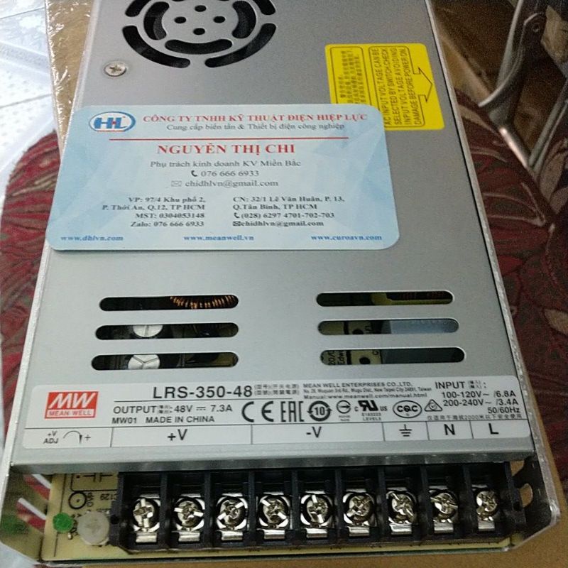 Nguồn Mean well LRS-350-48, 48v, 7.3a