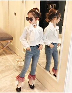 Quần jean cá tính bé gái