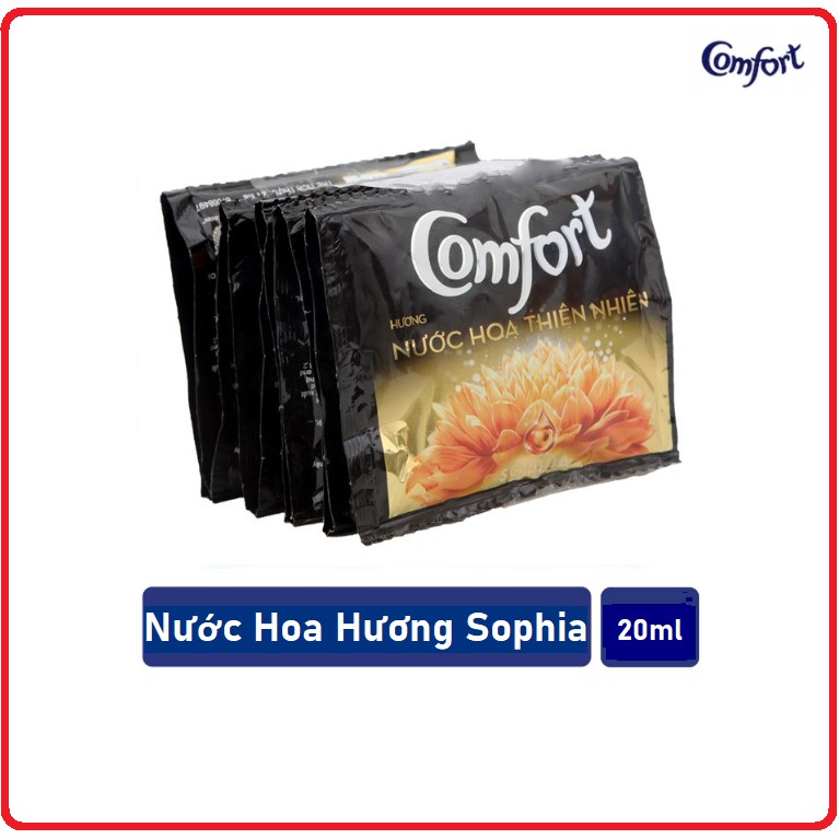 Nước Xả Vải COMFORT Hương Nước Hoa Thiên Nhiên Dây 21ml x 10 Gói