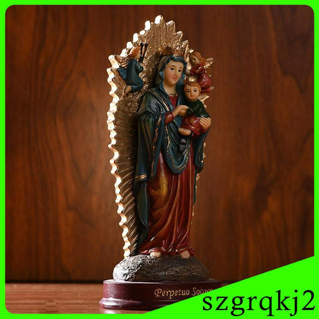 Tượng Điêu Khắc Thủ Công 6 in Hình Nữ Đức Mẹ Mary