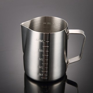 350-600ml Ca đánh sữa Cốc ca đánh sữa inox (100% inox 304) cà phê Espresso Milk Frother