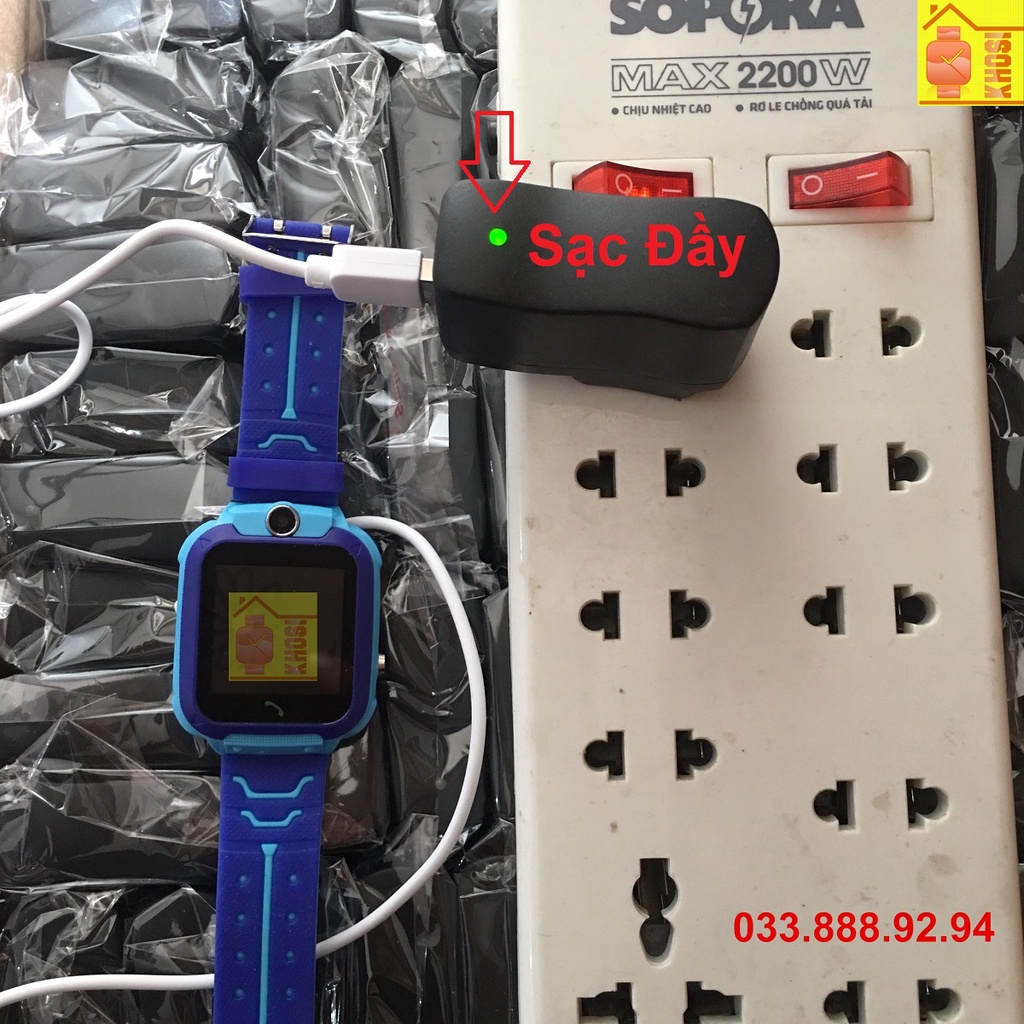 Củ Sạc Có Đèn Báo Cho Đồng Hồ Thông Minh Trẻ Em.