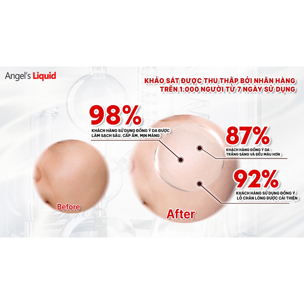 Sữa Rửa Mặt Angel Liquid Glutathione Deep Pore Wash Cleansing Foam Làm Sạch, Dưỡng Trắng Da 120g