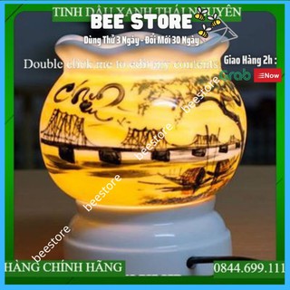 Đèn Xông Tinh Dầu Các Loại - Gốm Thấu Quang Bát Tràng Tặng 1 tinh dầu xanh thái nguyên 10ml