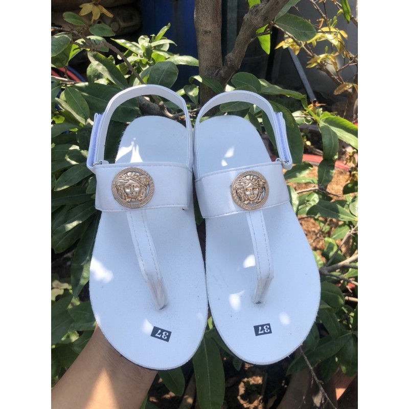 Sandal đồng nai dép quai hậu nữ ( đế trắng quai hậu trắng ) size từ 35 nữ đến 40 nữ