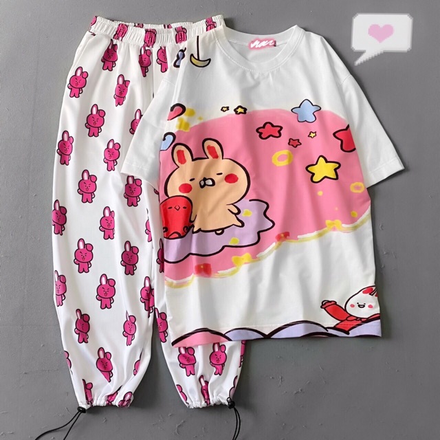 Áo Unisex 3D Cartoon Thỏ Ảnh Thật