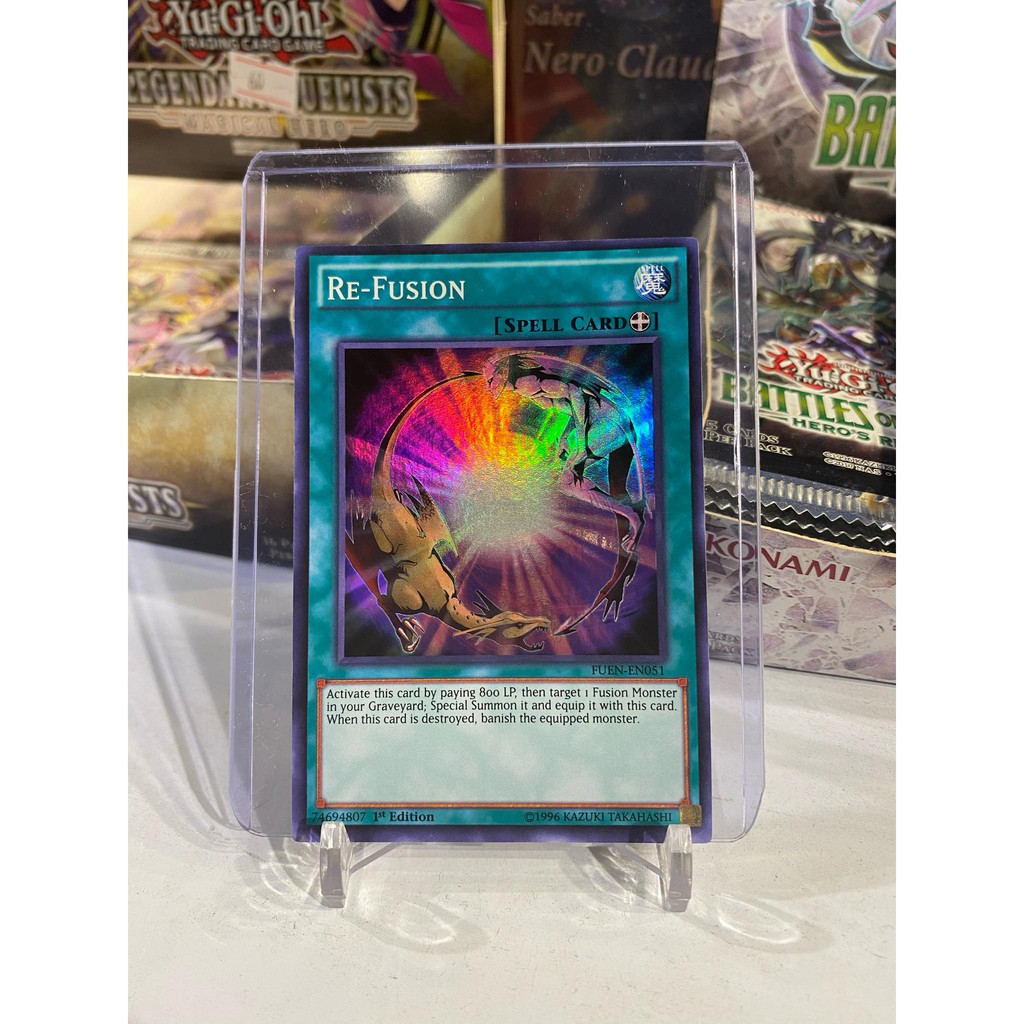 Lá bài thẻ bài Yugioh Re-Fusion - Super Rare - Tặng bọc bài nhựa bảo quản