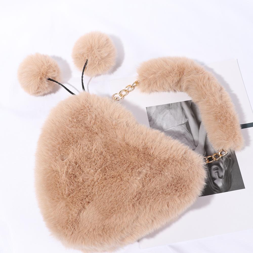 YVE Túi Đeo Chéo Cỡ Lớn Hình Trái Tim Thời Trang Thu Đông