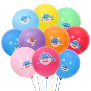 10 Bong Bóng Cao Su Hình Cá Mập Trang Trí Tiệc Sinh Nhật Bé