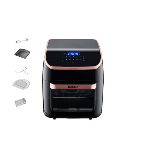 Nồi chiên không dầu Ramlly 12L - Bảo hành 12 tháng, lò nướng đa năng 1500W cho gia đình