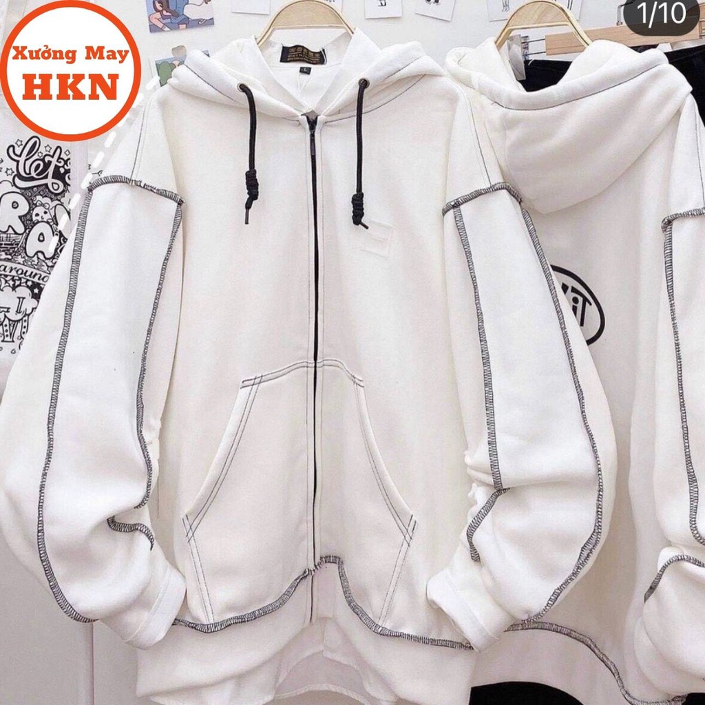 Áo Khoác Hoodie Nam Nữ Unisex Viền Chỉ In Madkit Chất Nỉ Cotton Mã 814 Xưởng May HKN | BigBuy360 - bigbuy360.vn