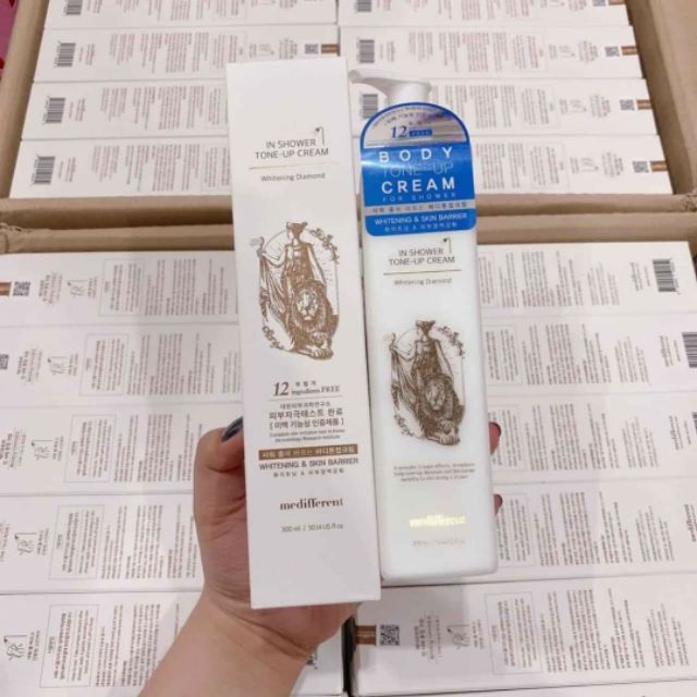 (Auth) Sữa Tắm Kiêm Ủ Trắng Và Dưỡng Trắng Da Medifferent In Shower Tone-Up Cream mẫu mới