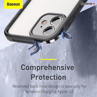 Ốp lưng chống sốc cho các dòng iPhone 12 Baseus Camera Lens Protector Frame Case