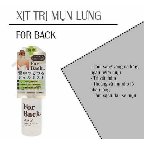 Lotion Xịt Mụn Lưng For Back Pelican Medicated Mist