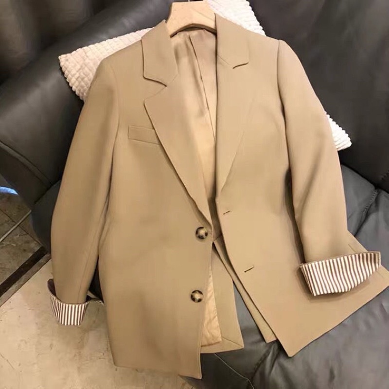 ÁO BLAZER 2 lớp- pha kẻ tay - 🌺 kèm ảnh thật