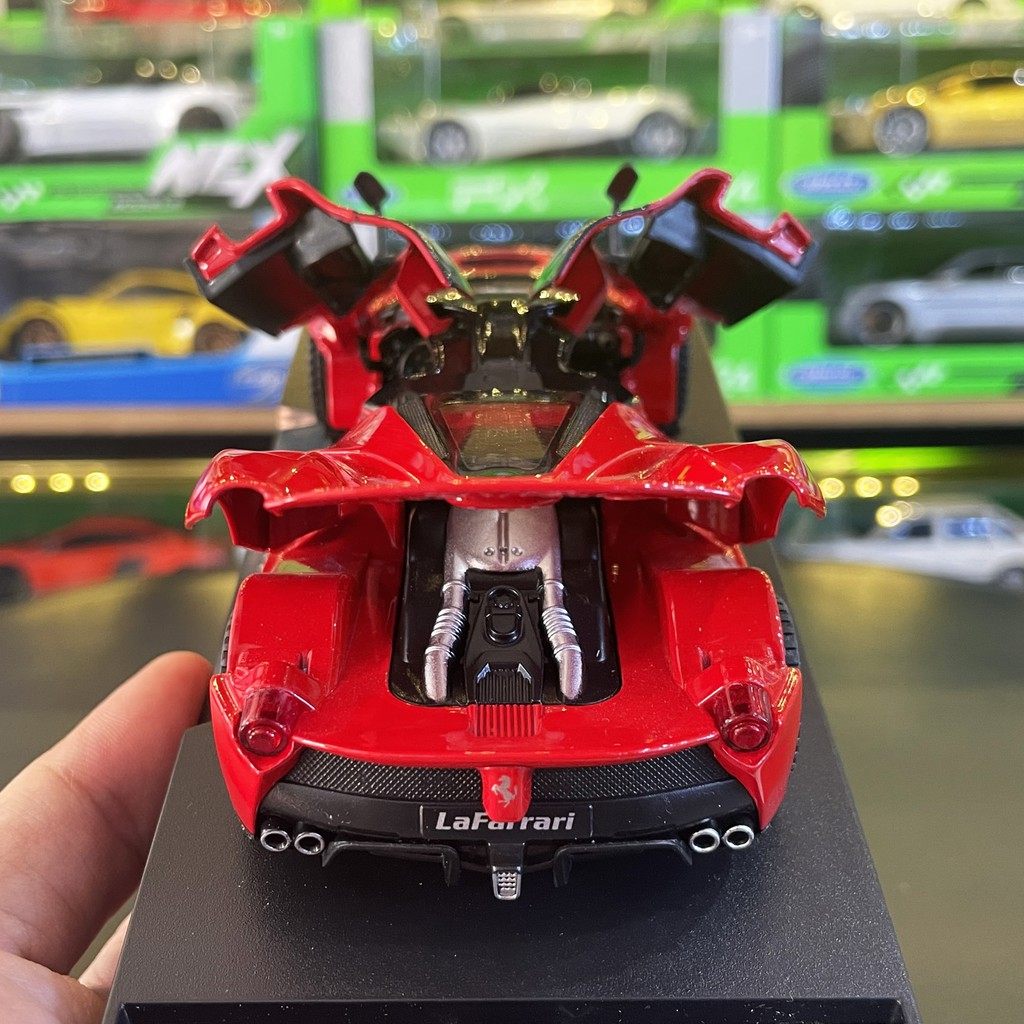 Xe mô hình sắt giá rẻ Ferrari LaFerrari tỉ lệ 1:32 hãng Double Horses màu đỏ