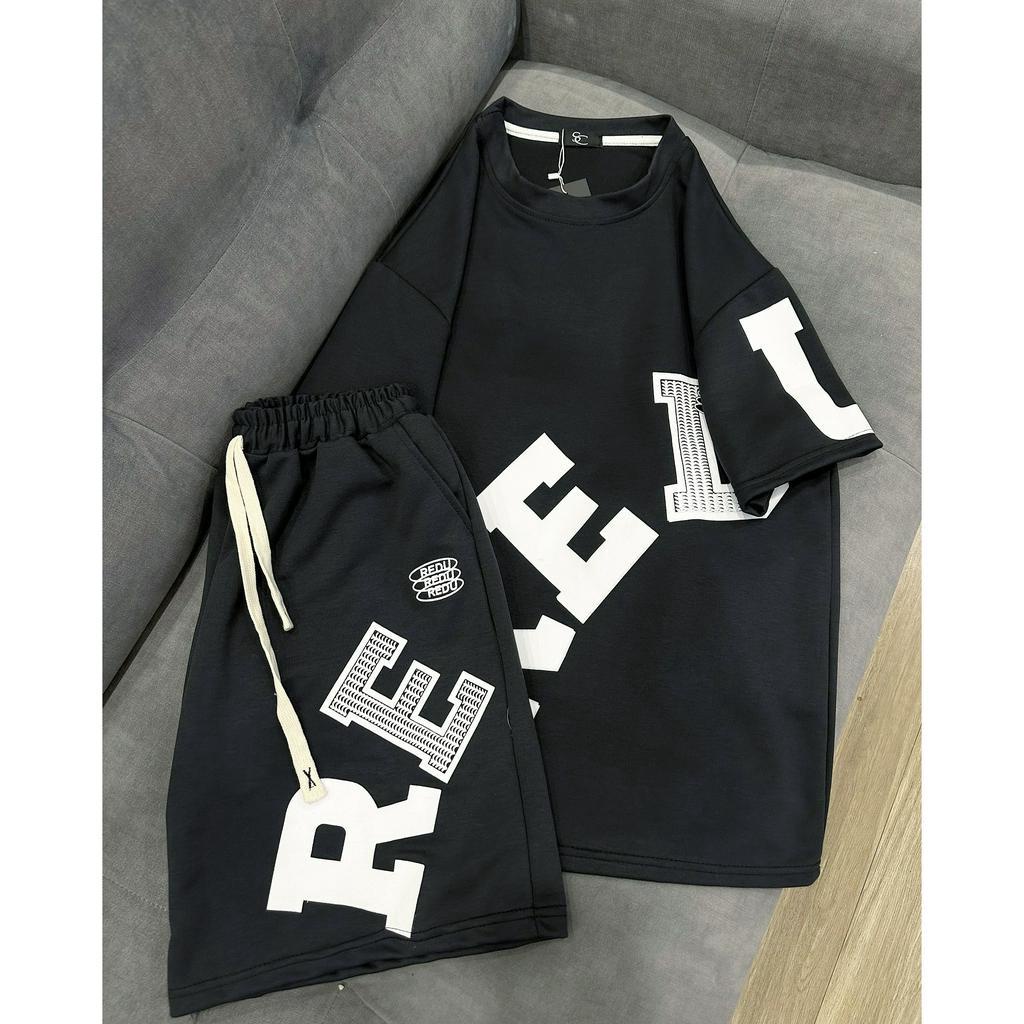 ( Ảnh Thật - Hot ) Bộ Thể Thao Hè Fom Rộng Tay Lỡ REDU Sang Chảnh Cá Tính, Chất Liệu Cotton Đanh Mềm Mịn Thấm Hút Mồ Hôi