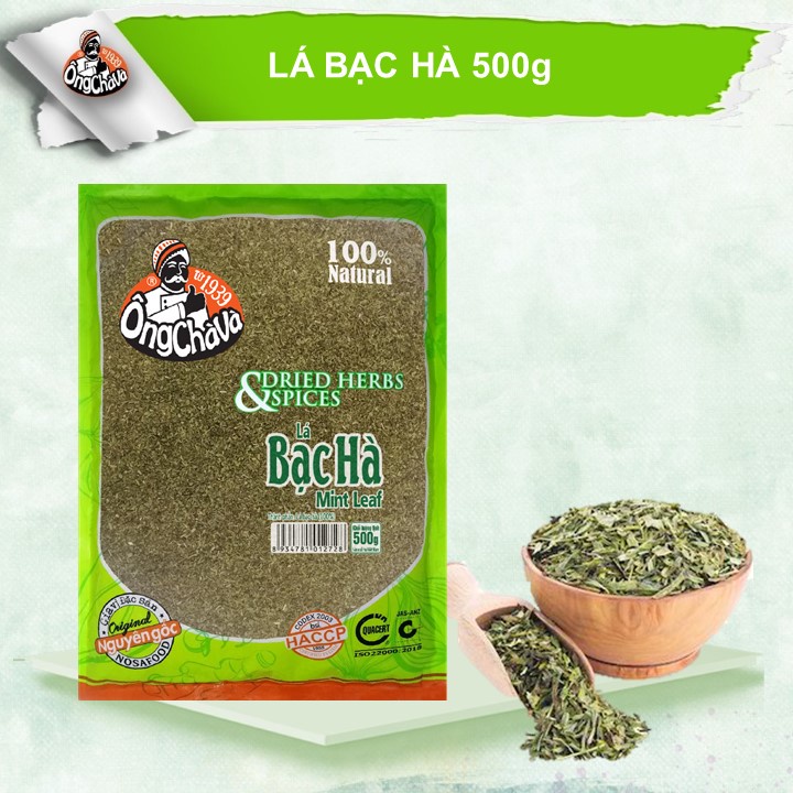 Lá bạc hà Ông Chà Và 500gram (Mint leaf)